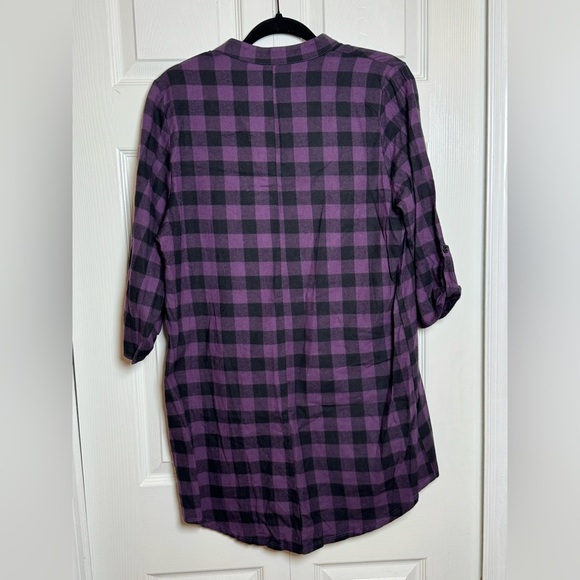 Flamingo Urban Black and Purple Checkered Shirt - Picture 5 of 6